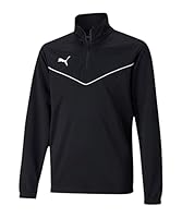 PUMA teamRISE Halfzip Sweatshirt Kids schwarzweiss, 140 Kinder