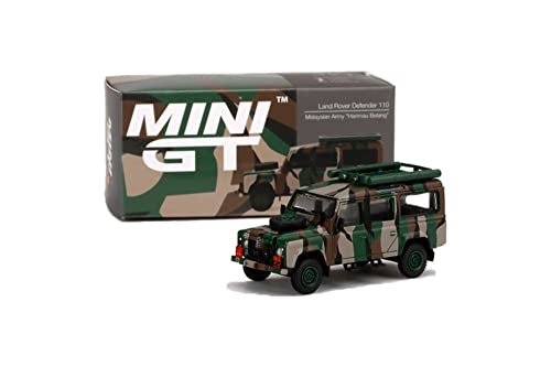 Mini GT Land Rover Defender 110 Ejército Malayo 1:64 miniatura 5