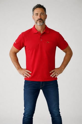 Image of Men Regular fit Polo Neck Front Pocket ||Pocket Embroidery Casual Wear T-Shirt||Half Sleeve Side on Sleeve Embroidery|| Button Closer t Shirt for Men