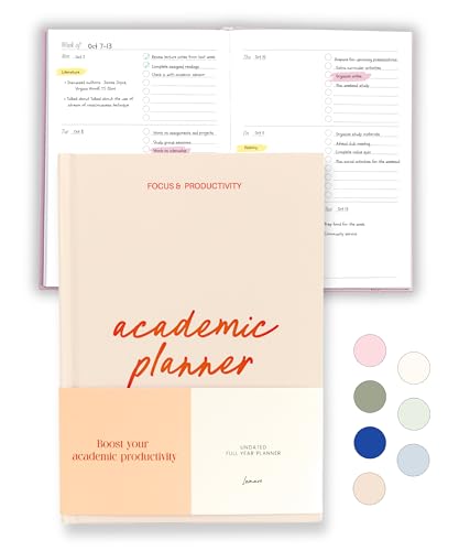 Lamare Academic Planner 2025-2026 – Undated Weekly College Student Planner 2025-2026 For Homeschool, High School, College & Nursing Students
