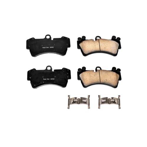 Image of PowerStop Front Brake Pads for Audi Q7 2007-15 |Porsche Cayenne 2003-06 |Cayenne 2008-10 |Volkswagen Touareg 2004-10 - Z17 Ceramic Brake Pads with Installation Hardware, 17-977