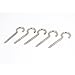 Aexit Lamp Wire Quality Parts 4mm Thread 70mm Long Metal Screw Hook Silver Tone 5 Pcs Model:21as163qo18