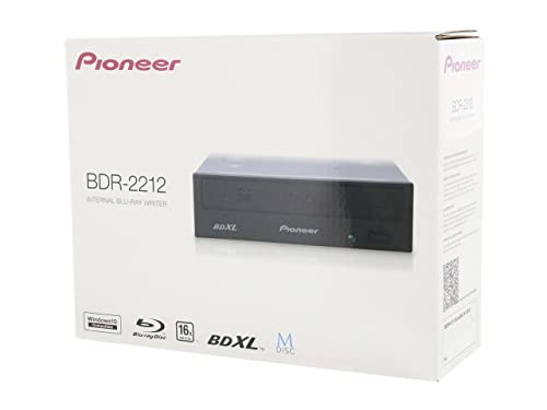 Pioneer Electronics BDR-2212 Gravador interno BD/DVD/CD suporta Blu-ray BDXL e M-Disc Format, 5x DVD