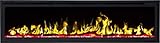 AFLAMO Royal Chimenea eléctrica, (750 W o 1500 W), simulación de Fuego LED, Profundidad de Solo 15 cm (165 x 43 x 15)