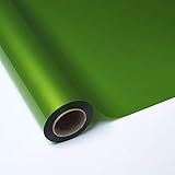 Ancho Bobina: 70cm PAKOT Bobina Polipropileno Color Verde - Rollo Grande 70CM x 50M - para Regalos y Navidad
