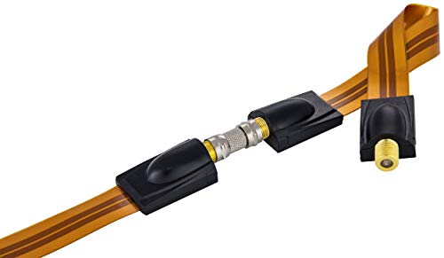 POPPSTAR - 2x Sat Adapter F-coupling (F-plug to F-plug), for coaxial cable - antenna cable, silver - Image 3