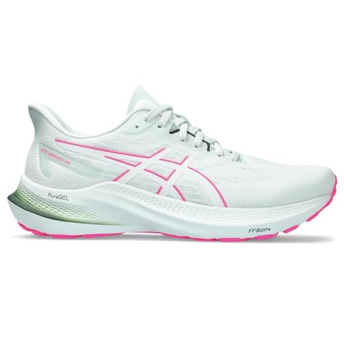 Asics Tênis de corrida feminino GT-2000 12, Branco aqua puro, 36