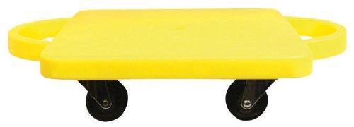 Trottinette en plastique jaune Champro pour rire et bouger ensemble