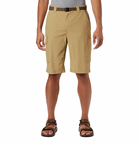 Image of Columbia Men's Regular Fit Shorts (AM4723 Cypress Heather Camo Print 40)