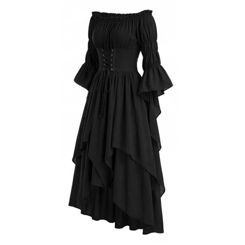 Robe médiévale Renaissance légère pour rester fraîche en costume - 3