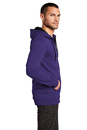District Men's Young The Concert Fleece Full Zip Hoodie M Purple3