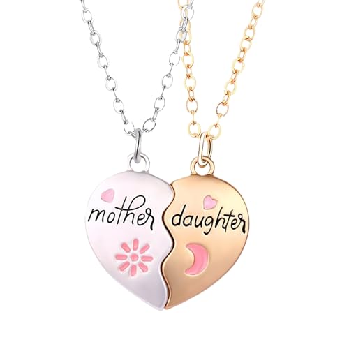 Generisch Cadeau de fête des mères Montrez votre amour pour votre mère fille. Ensemble de pendentifs en forme de goutte d'huile assortis en alliage. Cadeau...