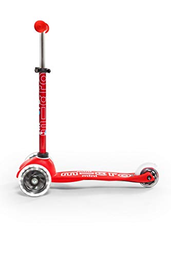 Image of Micro Kickboard | Mini LED Kids Scooter for Ages 2-5 | Children up to 110 lbs | 3 Wheel Lean-to-Steer Design | Adjustable T Bar | Smooth Ride, Motion Activated PU LED Wheels | Swiss Design