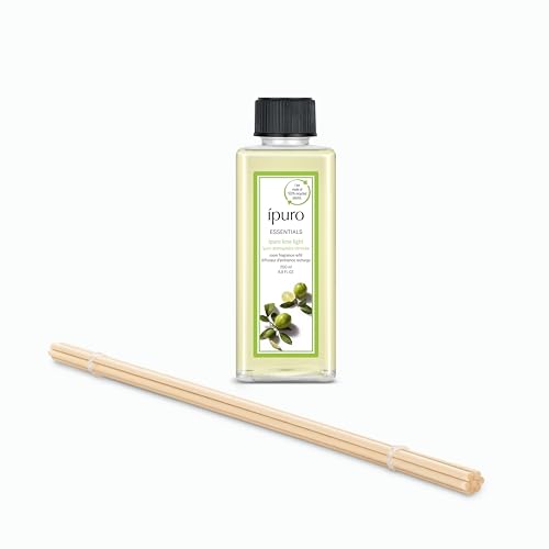 ipuro Essentials Nachfüller LIME LIGHT Raumduft 200 ml - Refill Raumerfrischer mit Zitronengras Bergamotte Orange Geranie Maiglöckchen & Vanilleblumen - Diffuser Lufterfrischer Nachfüllflasche