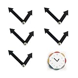 Eastrpupira 5 Pack Boy Girl Clock Pointers Replacement, Plastic Clock Hands Teaching Props, for Telling Teaching Props for Boys and Girls Pointer Parts for Classroom and Home Activities