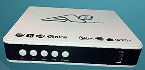 Sayeny A6 Satellite Receiver Full HD 1080p MPEG-4 with Pendrive Slot, Internet Support Through Dongle