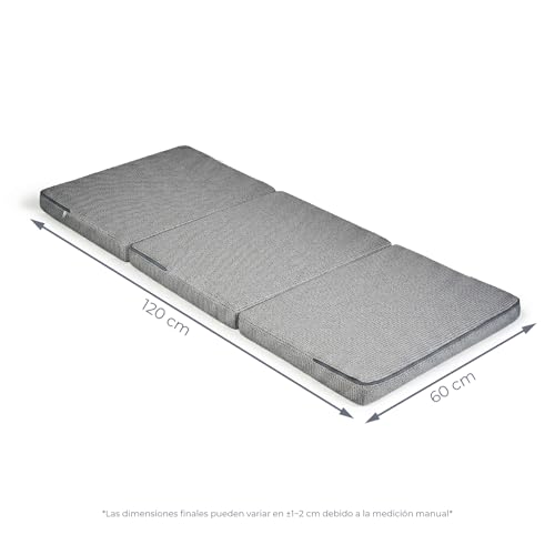 Colchón de cuna 120x60x6 cm gris Ms BabyWorld transpirable 3