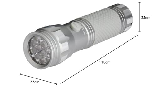 VARTA UV Taschenlampe LED inkl. 3x AAA Batterien, UV Light, zum Prüfen & Verifizieren Banknoten, Fingerabdrücken, Hygienehelfer, zum Erkennen von Schmutzrückständen & Urin von Haustieren