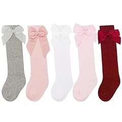 5 Pairs: Red, Pink, White, Light Grey, Flesh Pink