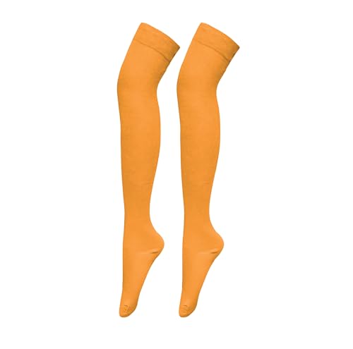 Image of Bestjybt Women Thigh High Socks Cotton Warm Long Over Knee High Stockings