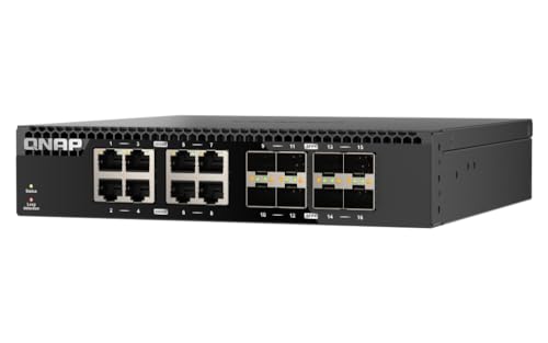 QNAP QSW-3216R-8S8T-US 16-Port Half-Width Rackmount 10GbE Unmanaged Switch for SMB/SOHO high-Speed Networking environmen by QNAP - Image 4