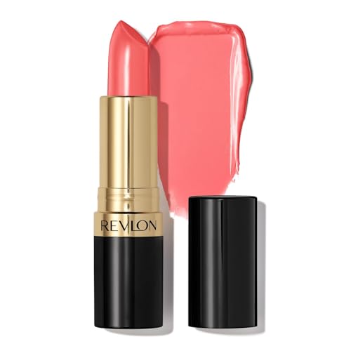 Image of REVLON Super Lustrous Creme Lipstick, 80% Conditioning Ingredients, intance color, Waterproof, Long-Lasting, 100% Vegan Lipstick, Fire Peach (807), 4.25 gm