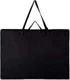 Vazkequ Large Size Art Portfolio Tote with Nylon Shoulder,24'X 36'Light Weight Waterproof Poster Board Storage Bag, Drawing Painting Sketch Bag for Student Art Work Portfolio and Artist