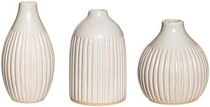 Sass & Belle Grooved Bud Vases - Set of 3