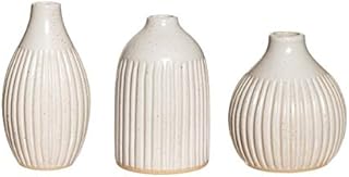 Sass & Belle Grooved Bud Vases - Set of 3