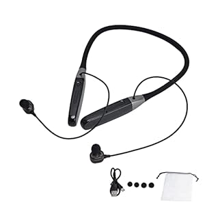 Draadloze koptelefoon met hangend nektype, LED-display Draadloze koptelefoon met hangende nek met 32G-geheugen Sport…