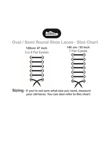Image of SHOESHINE Oval /Semi Round Shoelace Sports & Sneaker Shoe Lace