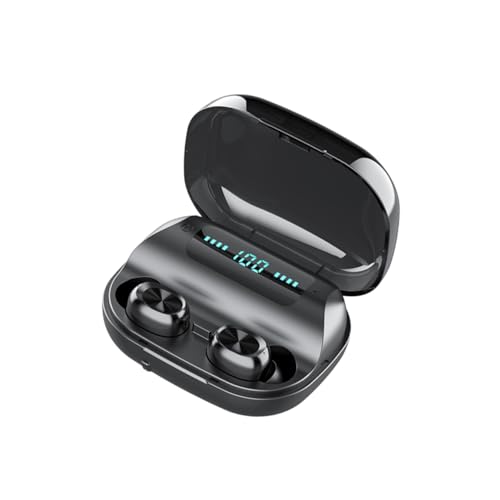 DOITOOL Auriculares Inalámbricos con Pantalla LED Resistencia al Agua Cancelación de Ruido Control Táctil Diseño Ergonómico y Estuche Carga Portátil para Uso Deportivo y Exterior Negro
