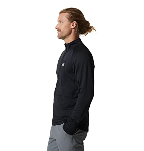 Image of Mountain Hardwear Men's Polartec Power Grid Half Zip Jacket | Stylish and Warm Jacket for All Outdoor Adventures