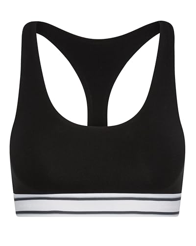 Cloud Cotton Retro Racerback Bralette - Ultra-Soft Modal Cotton Racerback Bralette - Double-Layered Fabric