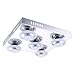 Produktbild WOFI Deckenleuchte, 5-flammig Serie Carter 5 x LED / 4, 5 W, 30 x 9 x 30 cm, 3000 k, 400 lm, Energieeffizenzklasse A+, chrom 9589.05.01.0000