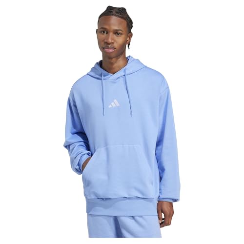 Adidas Sportswear Essentials Feelcozy Sweat Ă capuche en polaire pour homme, bleu (Glow Blue), taille XS, S