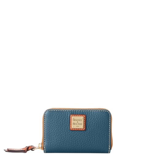 Dooney & Bourke Wallet, Pebble Grain Large Zip Around Credit Card Case Wallet - Green