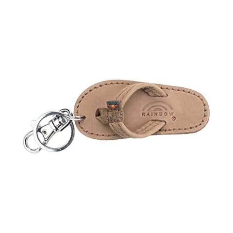 Rainbow Sandals Leather Sandal Key Chain Cover