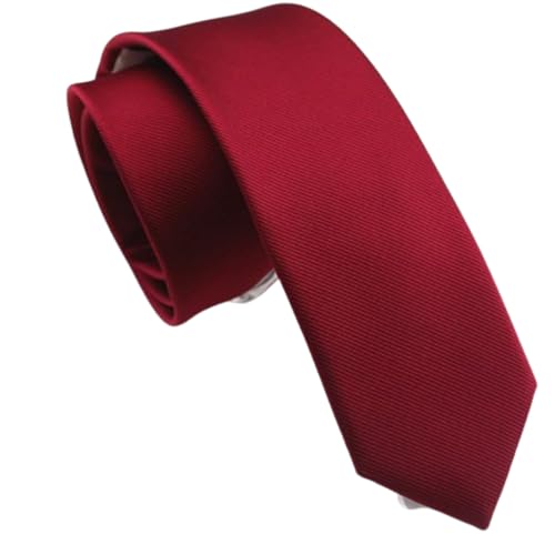 Image of Young Arrow Premium Microfiber Matte Finish Necktie for Men - Solid Formal Tie for Office, Wedding, Party, Groom & Groomsmen