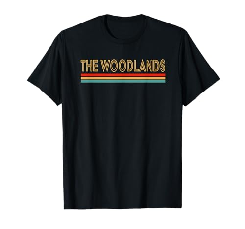 Retro The Woodlands Texas Camiseta