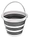 FINEWAY® Cubo redondo plegable de plástico de silicona – ideal para cualquier...