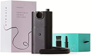 Picallo Portable Handheld Smoke Infuser - Professional Drink and Cocktail Smoker with Modern Design - Premium, Handheld Smoking Gun to Add Flavor to Food - For Smoke Meat, Fish, Sauces - Smoker Accessories with Storage Box