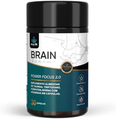 Nootrópico Brain Power Focus 2.0 Premium - Fórmula Sem Cafeína