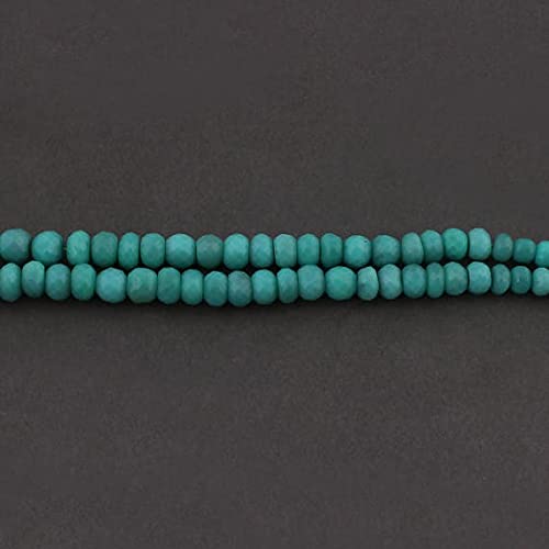 Perles en calcédoine verte naturelle 5mm-10mm en fil de 17 pouces pour création de collier