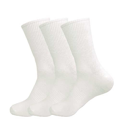 Men's Thin Breathable Socks - 3 Pairs Summer Crew Socks Low Cut Casual Athletic Socks for Men Size 8-13