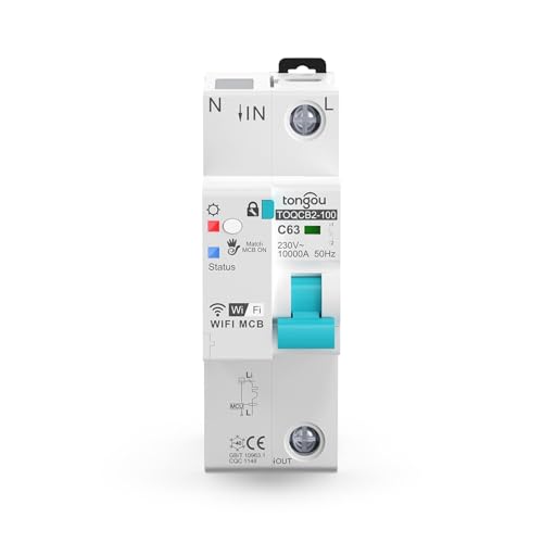 Disjoncteur de mesure connecté avec commande à distance sans fil 1P