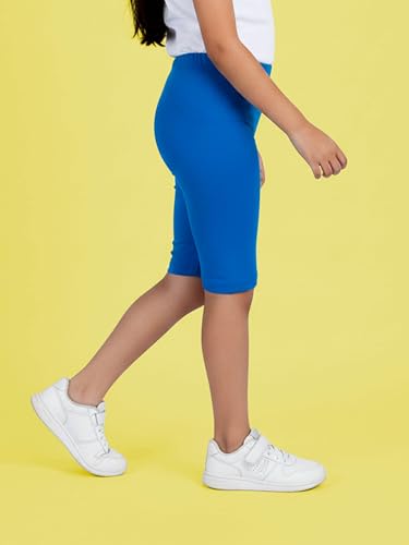 Image of KiddoPanti Girls Knee Length Cycling Shorts Pack of 2