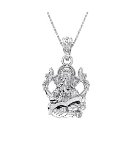 Pendentif Ganesh argent sterling 925 petit bijou léger anti-ternissement
