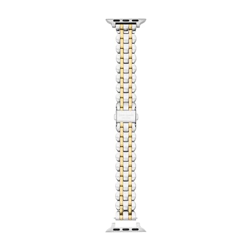 kate spade new york Stainless Steel Band for 38/40/41mm Apple Watch Series 1-6, Color: Silver/Gold...