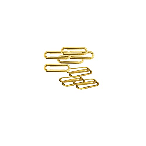 Trimming Shop Oval Eyelets with Washers Brass Rust-Proof Durable Grommets for DIY Projects, Stationary, Leathercrafts, Banner Making (30mm, Gold, 100pcs)